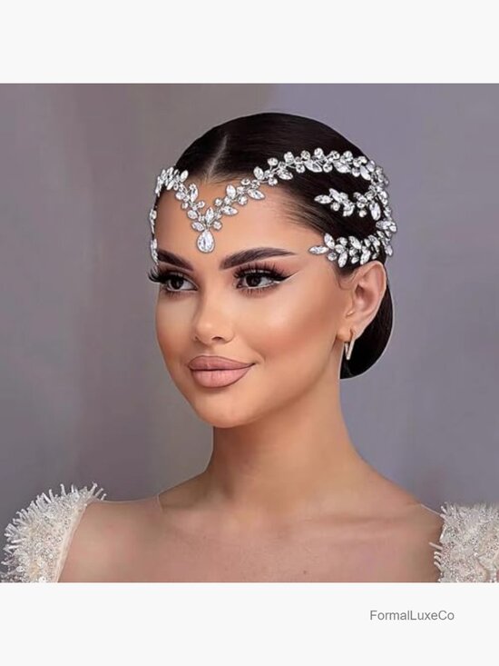 Elegant Rhinestone Headband with Pearl Accents, Wrap Style with Clips main image 6